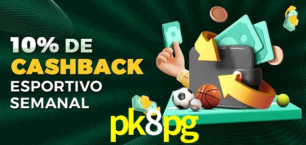 10% de bônus de cashback na pk8pg